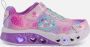 Skechers Flutter Heart Lights-Simply L Meisjes Sneakers Pink Multi - Thumbnail 1