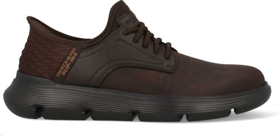 Skechers GARZA GERVIN herensneakers slip-ins 205046 CHOC donkerbruin