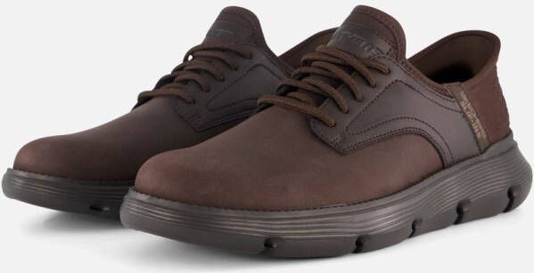 Skechers GARZA GERVIN herensneakers slip-ins 205046 CHOC donkerbruin