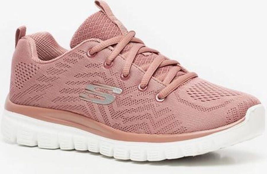 Skechers Get Connected dames sneakers Roze Extra comfort Memory Foam