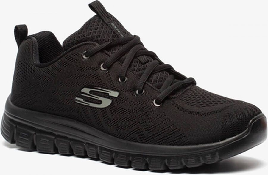 Skechers Get Connected dames sneakers Zwart