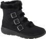 Skechers Glacial Ultra Buckle Up 144154-BBK Vrouwen Zwart Laarzen - Thumbnail 1