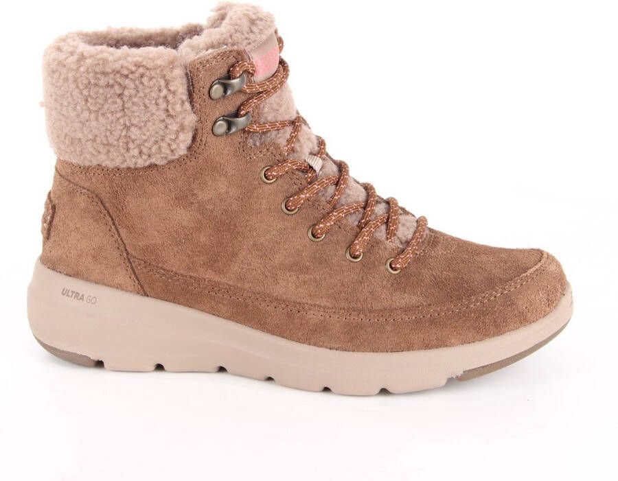 Skechers Glacial Ultra Woodlands Dames Laarzen Bruin