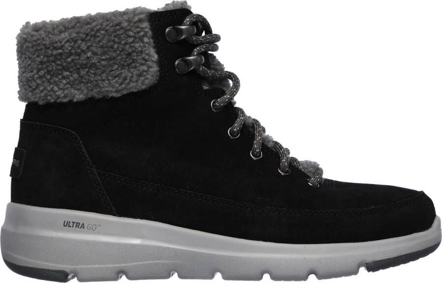 Skechers Glacial Ultra Woodlands zwart grijs winterlaarzen (16677 BKGY)