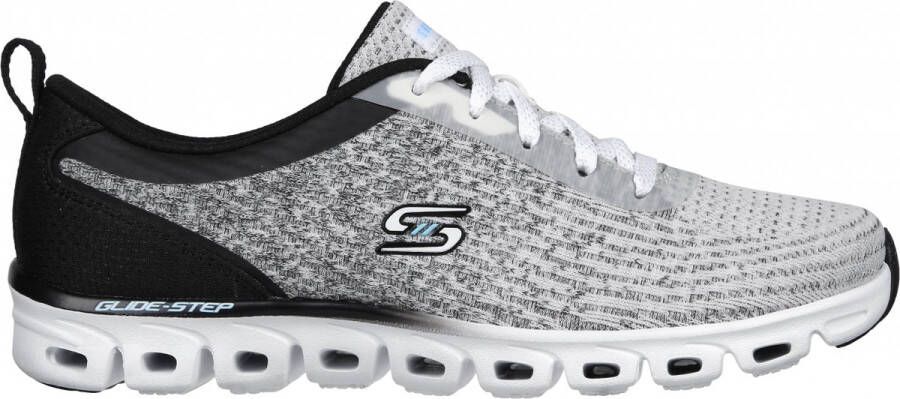 Skechers GLIDE-STEP HEAD START damessneakers 104325 WBK grijs