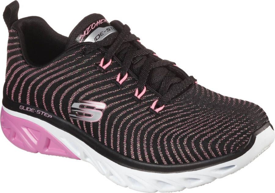 Skechers Glide Step Sport-Wave Runner Dames Sneakers Black Pink