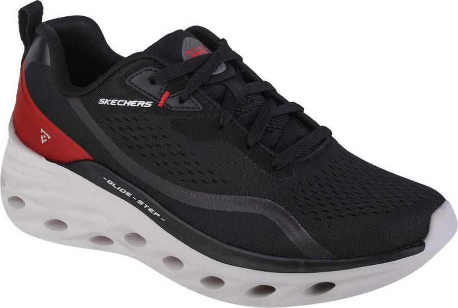 Skechers Glide Step Swift Midio 232636-BKRD Mannen Zwart Hardloopschoenen