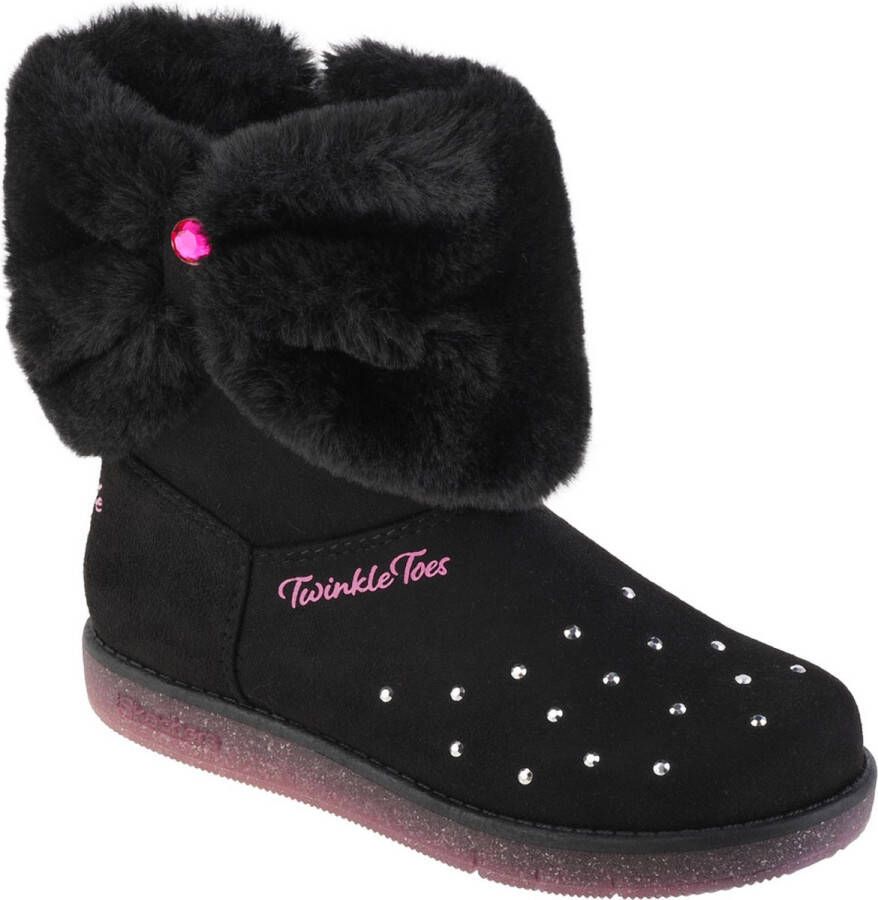 Skechers Glitzy Glam Cozy Cuddlers 314851L-BLK voor meisje Zwart Laarzen Sneeuw laarzen