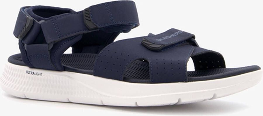 Skechers Go Consistent heren sandalen blauw wit Extra comfort Memory Foam