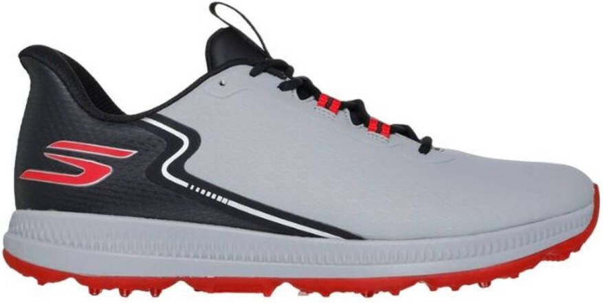 Skechers Go Golf Elite 6 Heren Golfschoenen Grijs Zwart Rood
