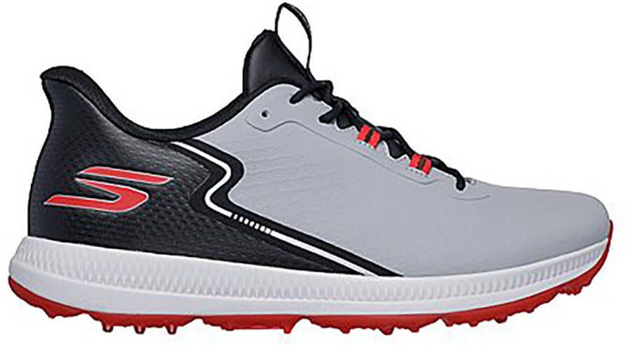 Skechers Go Golf Elite 6 Heren Golfschoenen Grijs Zwart Rood