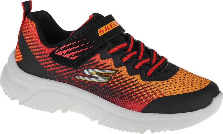 Skechers GO Run 650-Norvo 405035L-BKRD voor een jongen Oranje Sneakers Sportschoenen