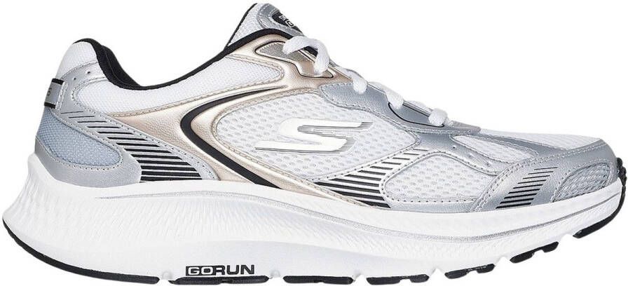 Skechers Go Run Consistent 2.0 Volt Dames Veterschoenen Zilver