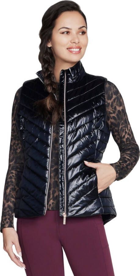Skechers GO Shield Shine Vest Vrouwen Zwart Mouwloos