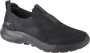 Skechers Go Walk 6 216202-BBK Mannen Zwart Sneakers Sportschoenen - Thumbnail 1