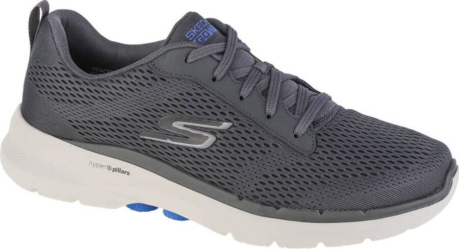 Skechers Go Walk 6 Avalo 216209 CHAR Mannen Grijs Sneakers