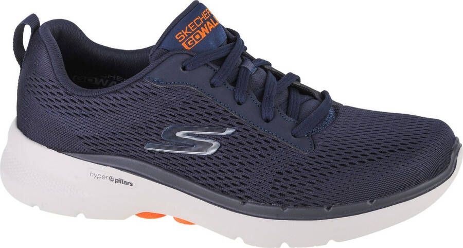 Skechers Go Walk 6 Avalo 216209-NVY Mannen Marineblauw Sneaker