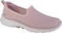 Skechers Go Walk 6 Clear Virtue 124505-MVE Vrouwen Roze Sneakers Sportschoenen - Thumbnail 3