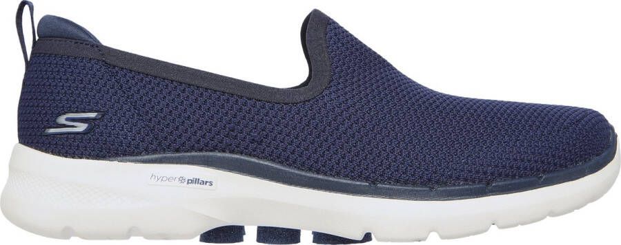 Skechers Go Walk 6 Clear Virtue 124505 NVY Vrouwen Marineblauw Sneakers Sportschoenen - Foto 1