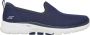 Skechers Go Walk 6 Clear Virtue 124505 NVY Vrouwen Marineblauw Sneakers Sportschoenen - Thumbnail 1