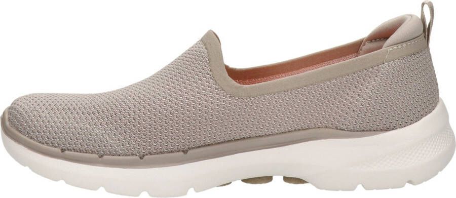 Skechers Go Walk 6 Clear Virtue 124505-NAT Vrouwen Beige Sneakers Sportschoenen - Foto 2