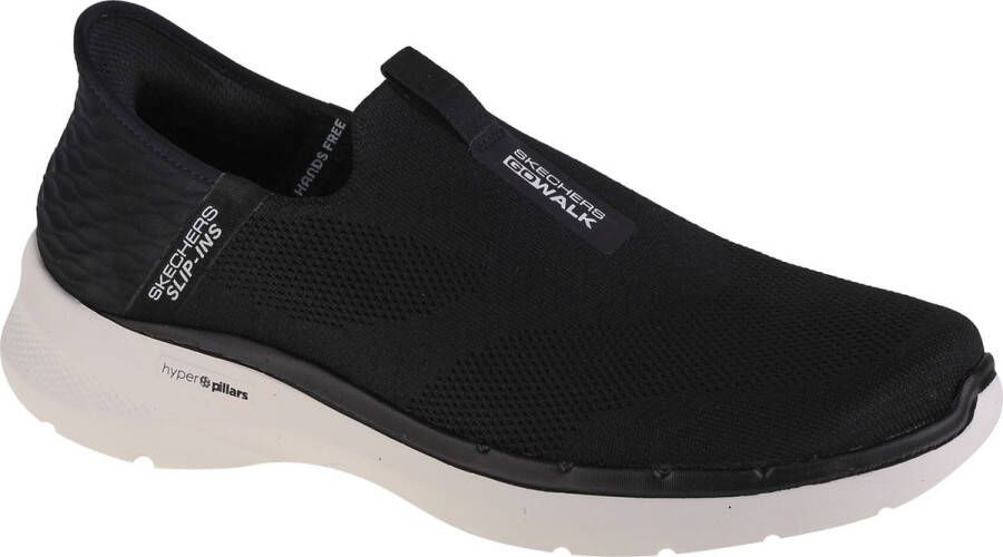 Skechers Go Walk 6 Easy On 216278-BLK Mannen Zwart Sneaker