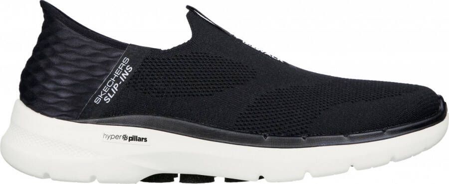 Skechers Go Walk 6 Easy On 216278-BLK Mannen Zwart Sneakers