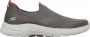 Skechers Go Walk instappers taupe Textiel Heren - Thumbnail 2