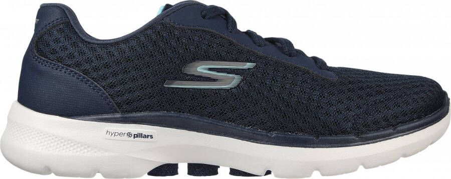 Skechers Go Walk 6 Iconic Vision 124514-NVTQ Vrouwen Marineblauw Sneakers Sportschoenen