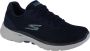 Skechers Go Walk 6 Iconic Vision 124514-NVTQ Vrouwen Marineblauw Sneakers Sportschoenen - Thumbnail 3