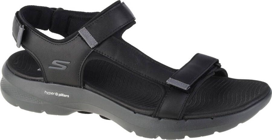 Skechers GO WALK 6 SANDAL Black Grey