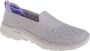 Skechers Go Walk 6 Valerie 124532-GYLV Vrouwen Grijs Sneakers Sportschoenen - Thumbnail 1