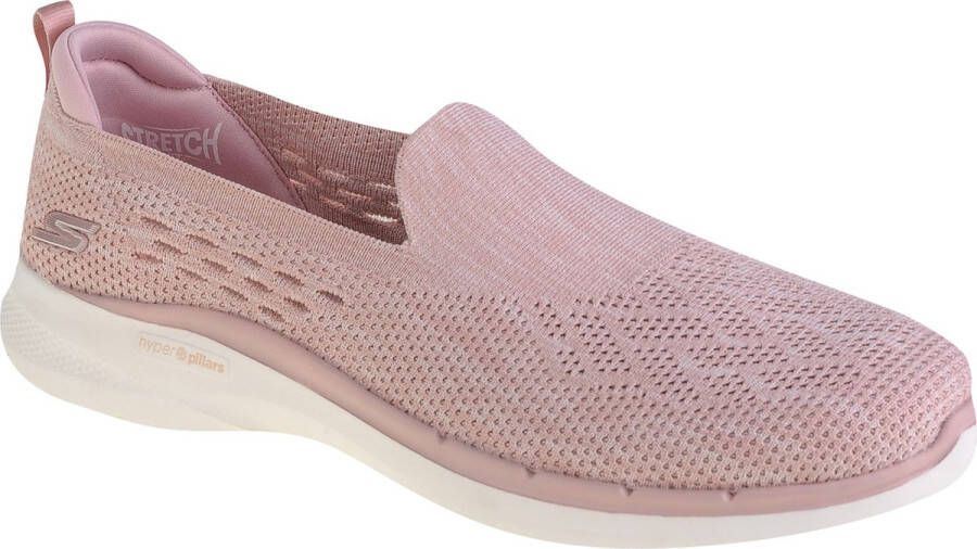 Skechers Go Walk 6 Valerie 124532-MVE Vrouwen Roze Sneakers Sportschoenen