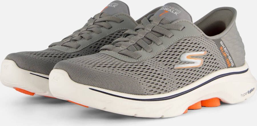 Skechers Slip-ins Go Walk 7 Free Hand 2 Heren Instappers Grijs