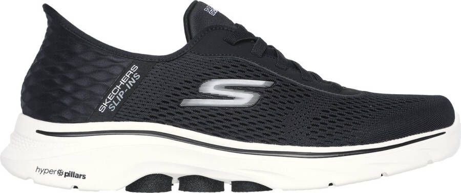 Skechers Go Walk 7 Free Hand 2 Heren Instappers Zwart;Wit