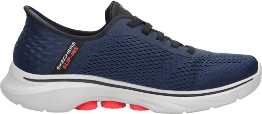 Skechers Go Walk 7 Free Hand 2 Sneakers Laag Blauw