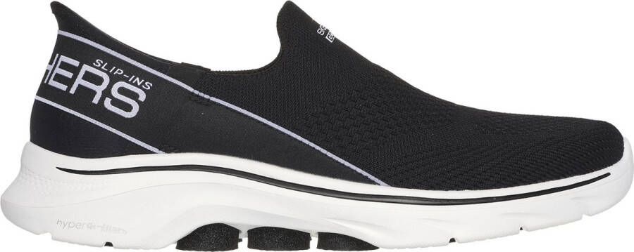 Skechers Go Walk 7 Mia Dames Instappers Zwart Wit