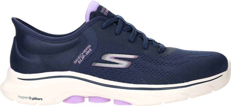 Skechers Go Walk 7 Valin Dames Instappers Donkerblauw Lila