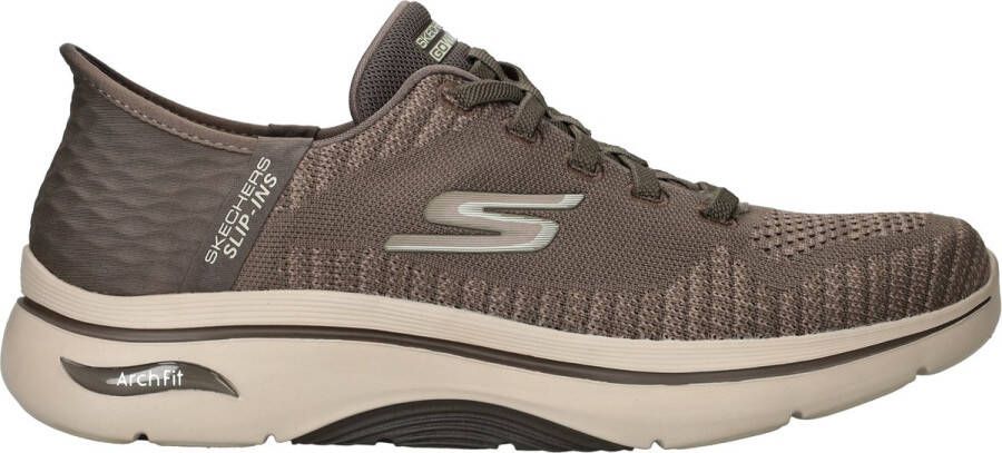 Skechers Slip-Ins Go Walk Arch Fit 2.0 Grand Select 2 Instappers Heren Taupe