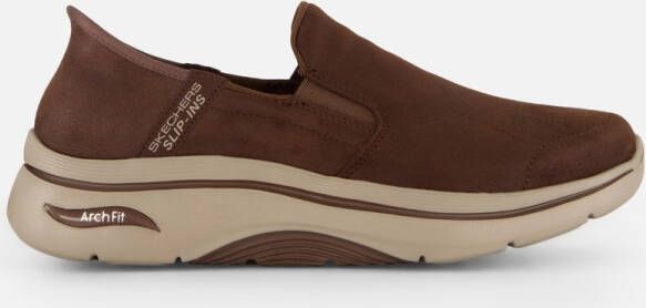 Skechers Go Walk Arch Fit 2.0 Instappers bruin