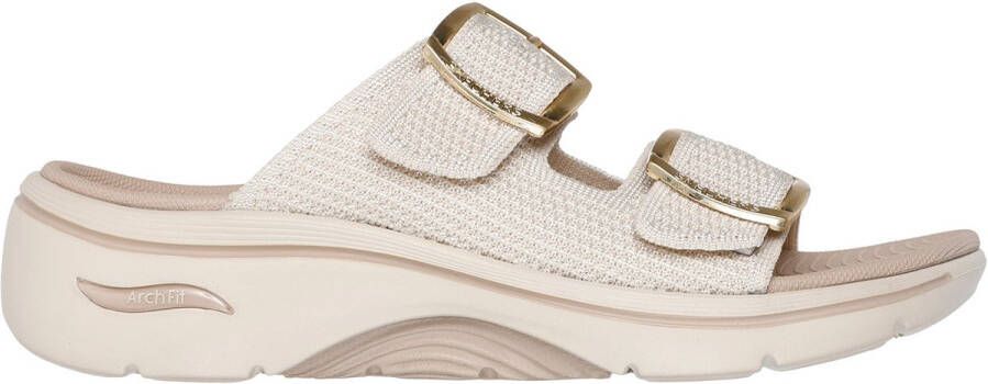 Skechers Go Walk Arch Fit 2.0 Zandal-C Dames Sandalen Naturel