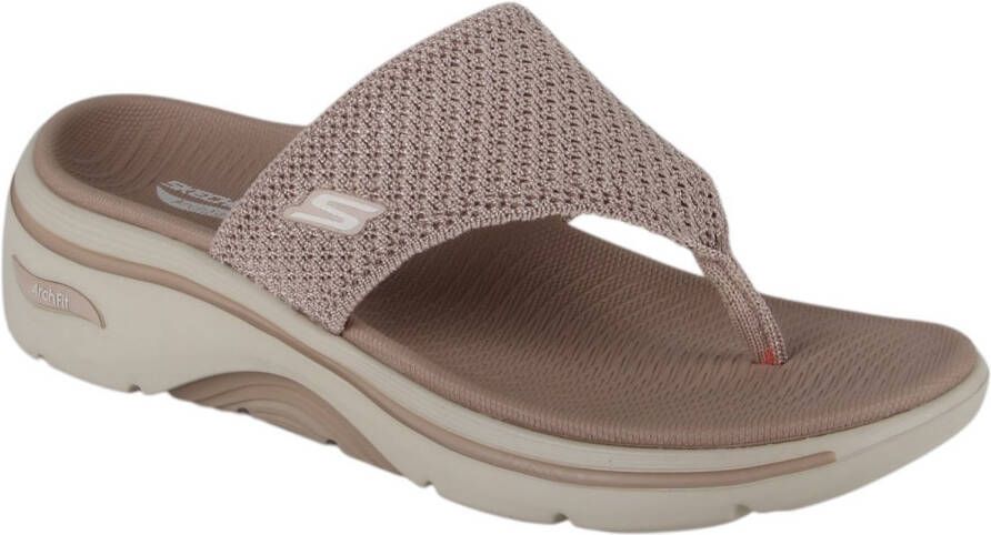 Skechers Go Walk Arch Fit 2.0 Zandal Dames Sandalen Taupe
