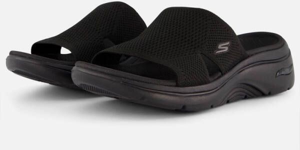 Skechers Go Walk Arch Fit 2.0 Zandal Dames Sandalen Zwart