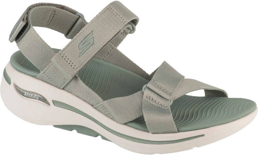 Skechers Go Walk Arch Fit Attra Sandalen Groen Vrouw