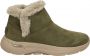 Skechers Go Walk Arch Fit Boot Cheri Dames Sneakers Olive - Thumbnail 1