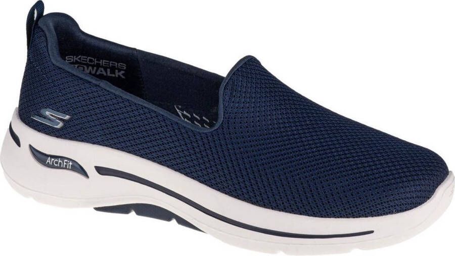 Skechers Go Walk Arch Fit Grateful 124401-NVW Vrouwen Marineblauw Sneakers