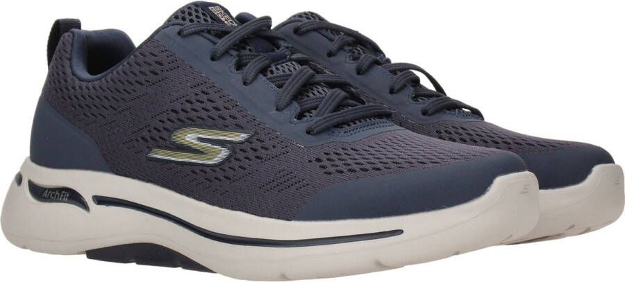 Skechers Go Walk Arch Fit 216116-NVGD Mannen Marineblauw Sneakers
