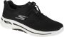 Skechers Go Walk Arch Fit Unify 124403-BKW Vrouwen Zwart Sneakers Sportschoenen - Thumbnail 1