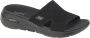 Skechers Go Walk Arch Fit Worthy 140224 BBK Vrouwen Zwart Slippers - Thumbnail 4