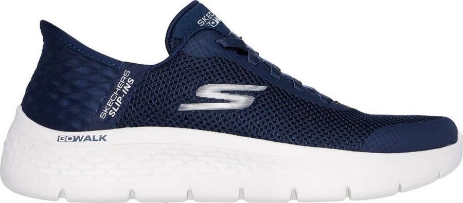 Skechers Go Walk Flex Grand Entry Dames Instappers Donkerblauw Wit